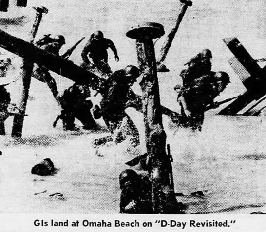 GI's land at Omaha Beach